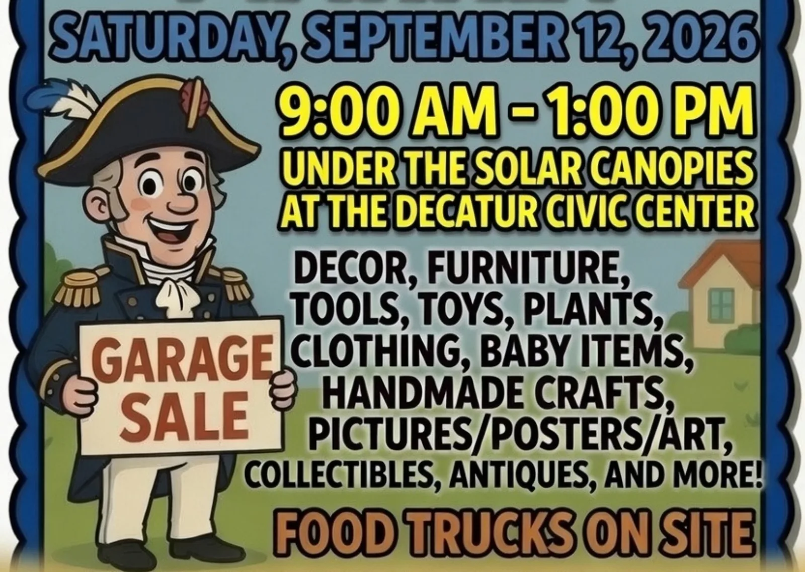 Garage sale sept 12 4