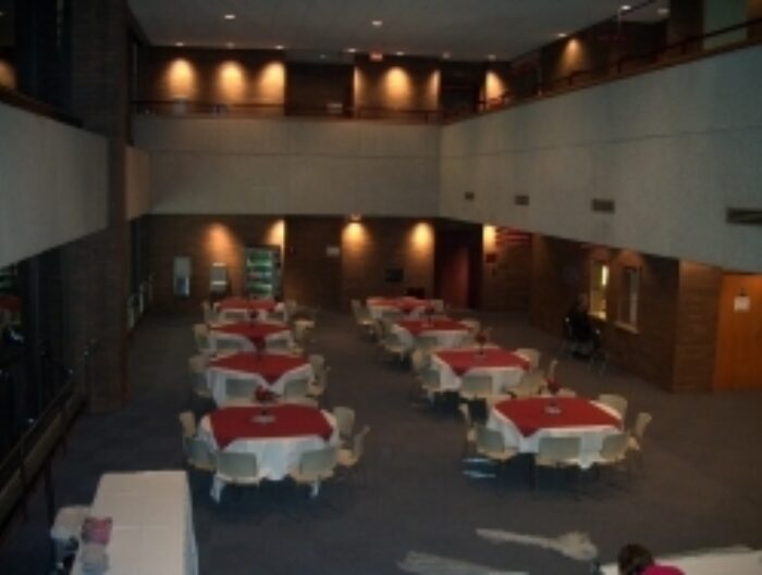 Upper lobby reception setup 001